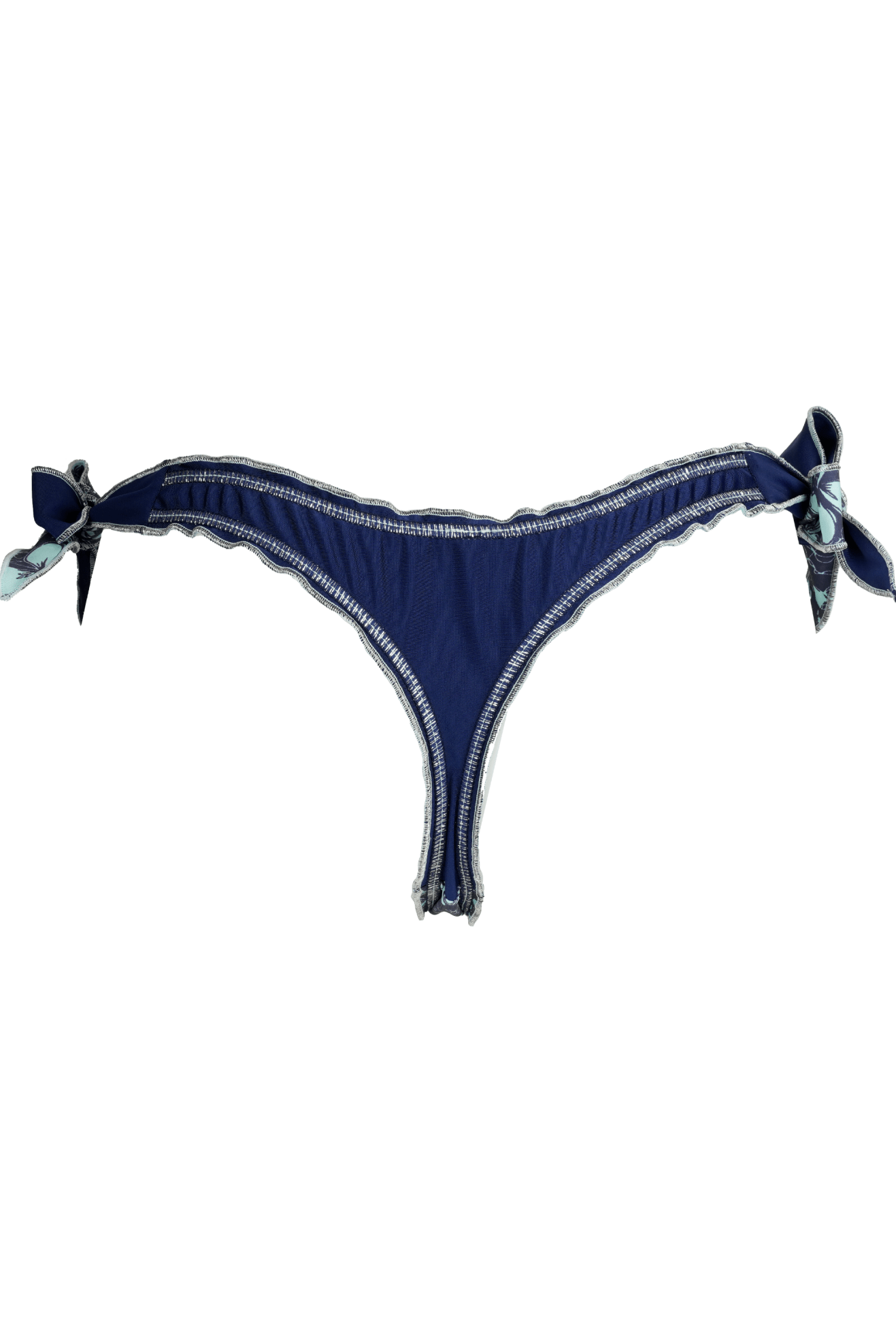 Deia - Floral Pattern Beaded Bikini Bottom - Calaswim - Calaswim