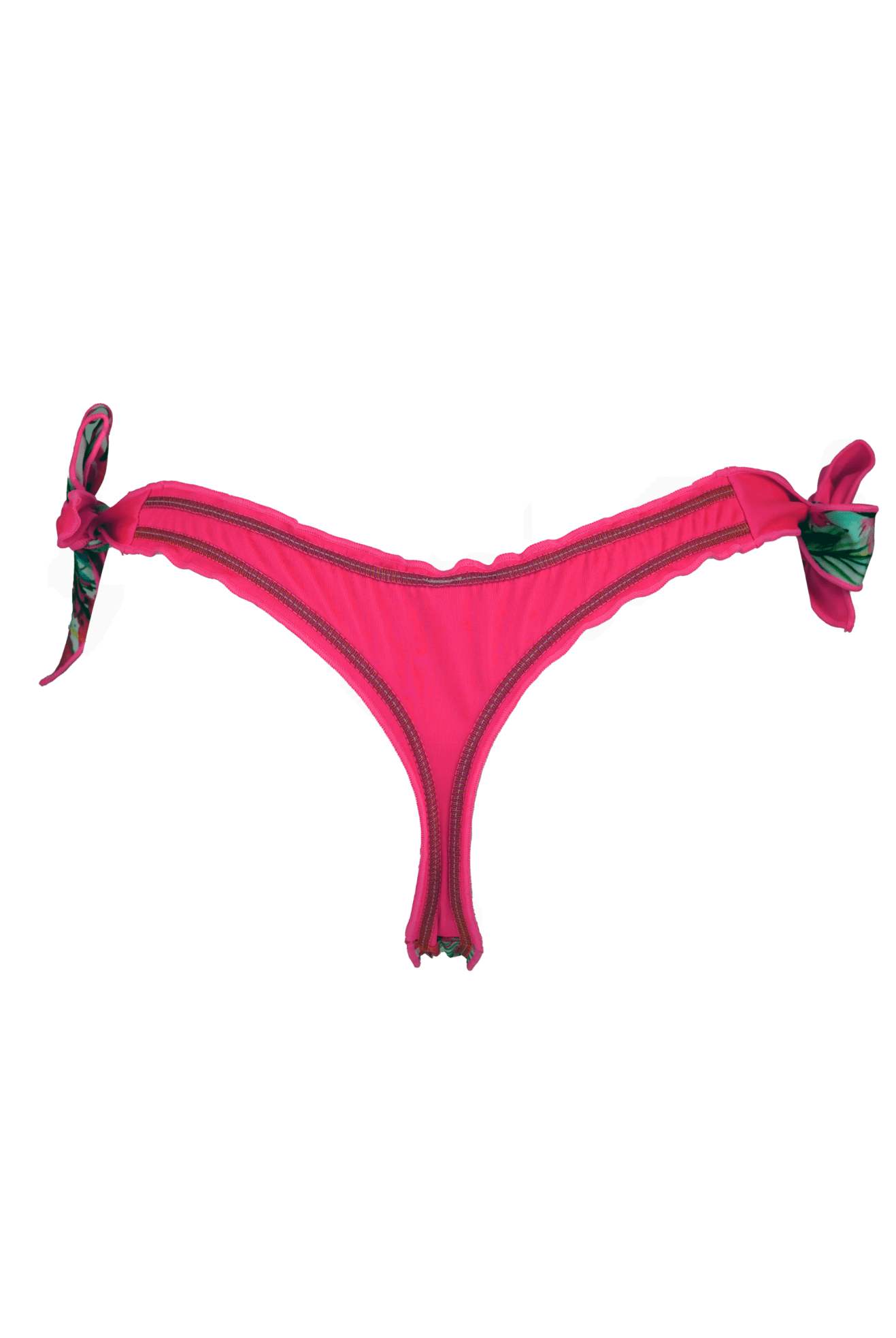 Flamenco - Hot Pink Flamingo Bottom with Beads and Embroidery - Calaswim - Calaswim