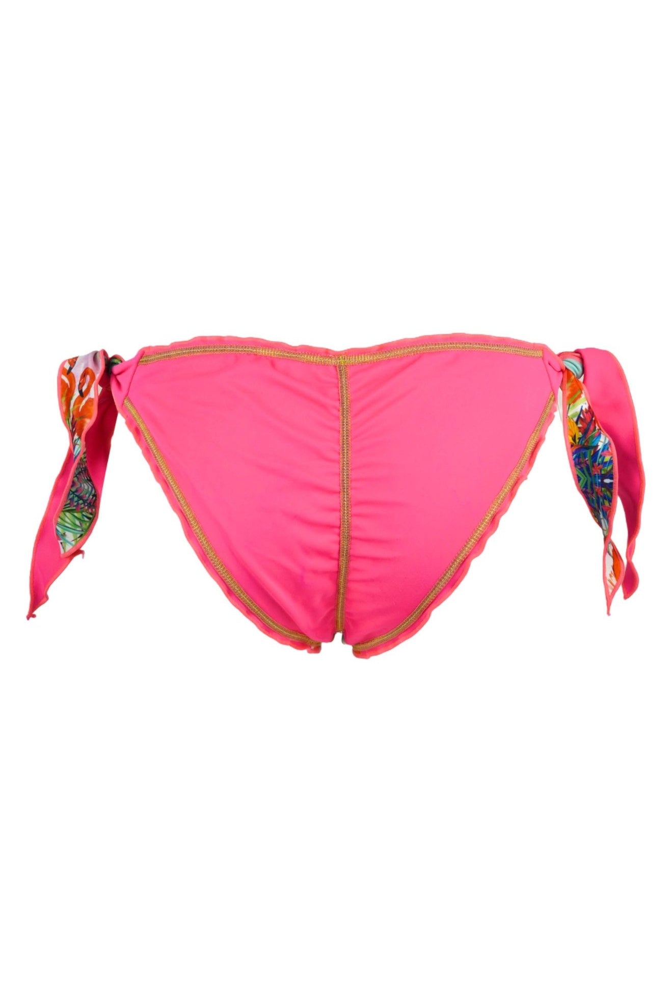 Flamenco - Hot Pink Flamingo Bottom with Beads and Embroidery - Calaswim - Calaswim