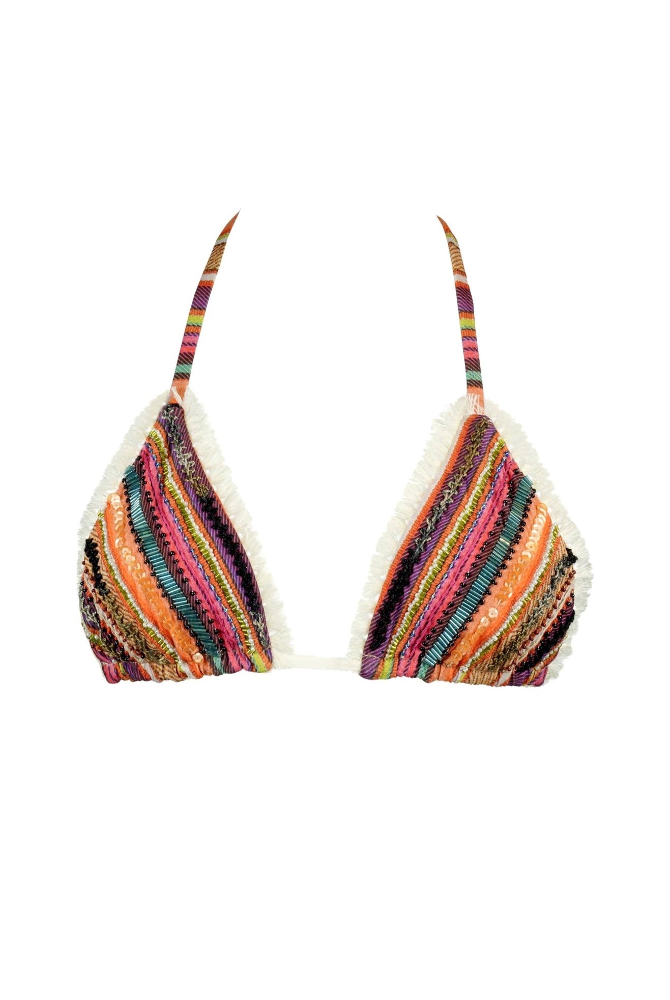 Rodella - Bohemian Pom Pom Bikini Top - Calaswim - Calaswim